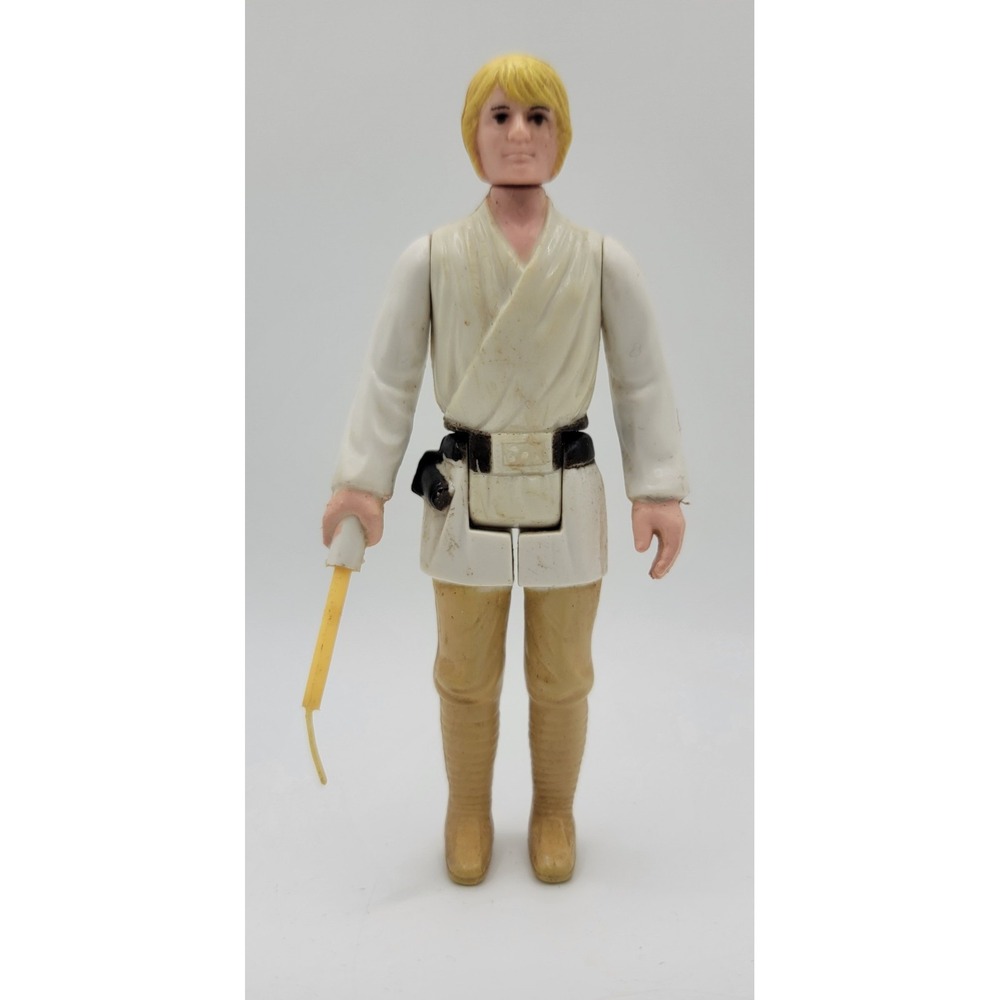 Luke Skywalker Blonde Farmboy Complete Vintage Kenner Star Wars Figure 1977 HK